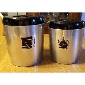 Vintage Wearever Aluminum Flour & Sugar Canisters – MCM Kitchen Storage